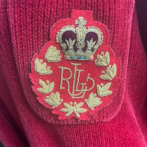 Ralph Lauren Red Blazer with Gold Accents and ensignia size small - Picture 8 of 11